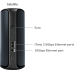 Orbi 970 Series Quad-Band WiFi 7 Mesh Add-on Satellite, Black Edition